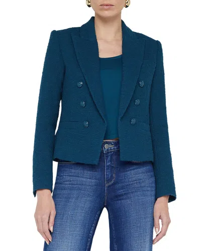 L AGENCE L'AGENCE BROOKE DOUBLE-BREASTED CROP BLAZER