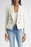 L'agence Brooke Tweed Blazer In White