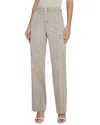 L Agence L'agence Brooklyn Wide Leg Utility Jeans In Gray