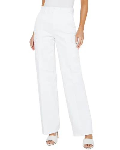 L Agence L'agence Brooklyn High-rise Utility Wide Leg Blanc Jean