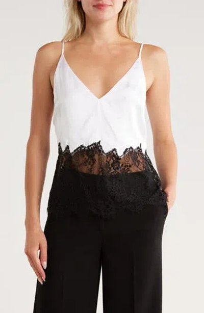 L Agence L'agence Bryna Lace Mix Camisole In White