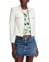 L Agence L'agence Calianna Zip Front Shacket In White