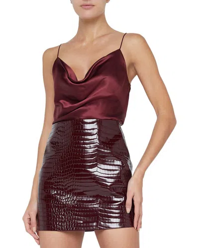 L Agence L'agence Calista Cowl Neck Silk Cami