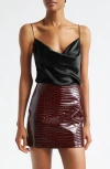 L'agence Calista Cowl Neck Cami In Black