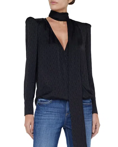 L Agence L'agence Cambria Tie Neck Blouse