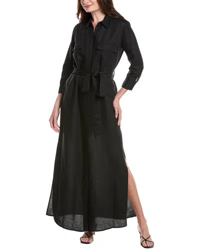 L Agence L'agence Cameron Long Linen-blend Shirtdress