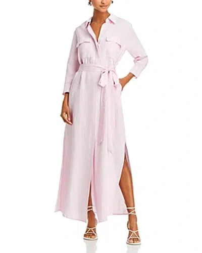 L Agence L'agence Cameron Maxi Shirt Dress In Pink