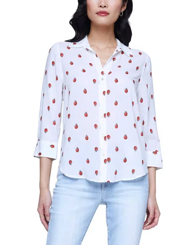 L Agence L'agence Camille 3/4-sleeve Blouse