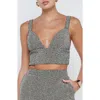 L Agence L'agence Castalia Cotton Blend Crop Top