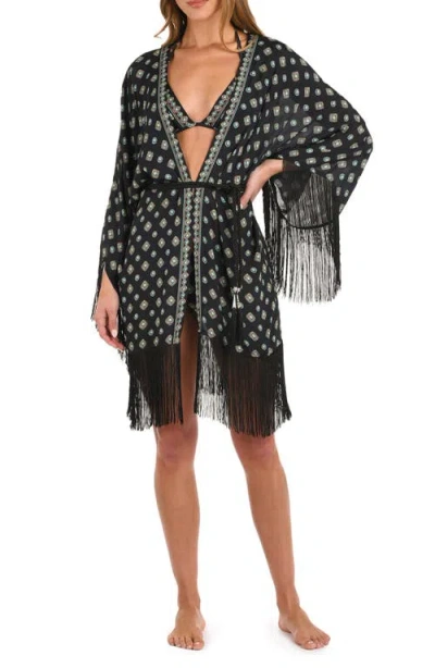 L AGENCE L'AGENCE CATERINA SOUTHWESTERN FRINGE COVER-UP