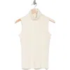 L Agence L'agence Ceci Sleeveless Turtleneck Sweater In Gossamer