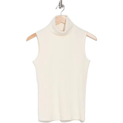 L Agence L'agence Ceci Sleeveless Turtleneck Sweater In Gossamer