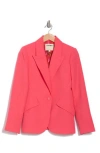 L Agence L'agence Chamberlain Blazer In Coral Fuchsia/multi Butterfly