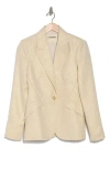 L Agence L'agence Chamberlain Blazer In Ecru/gold