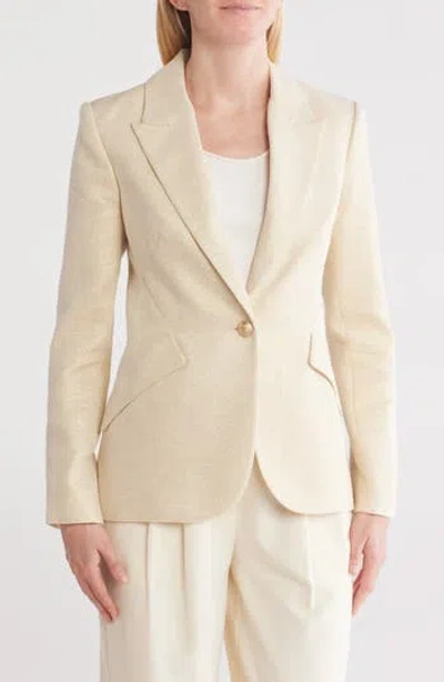 L Agence L'agence Chamberlain Blazer In Neutral