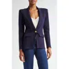 L Agence L'agence Chamberlain Knit Blazer In Midnight/gold