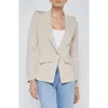 L Agence L'agence Chamberlain Knit Blazer In Neutral