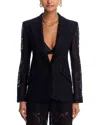 L Agence L'agence Chamberlain Lace Blazer In Black