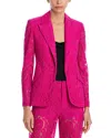 L Agence Chamberlain Lace Blazer In Light Ruby