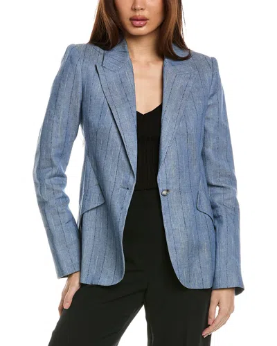 L Agence L'agence Chamberlain Linen-blend Blazer