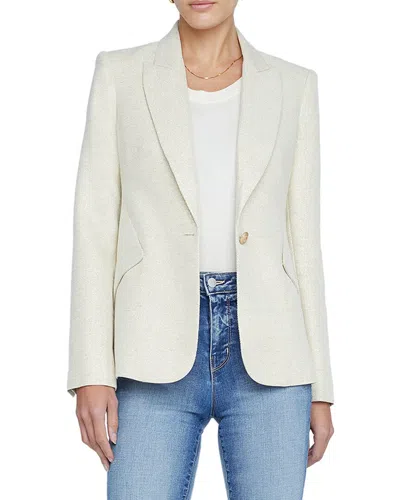 L Agence L'agence Chamberlain Linen-blend Blazer