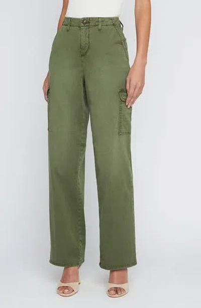 L Agence L'agence Channing Stretch Cotton Cargo Pants In Brigade