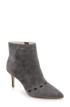 L Agence L'agence Chantae Pointed Toe Bootie In Grey Suede