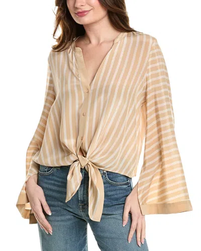 L Agence L'agence Charlize Bell Sleeve Silk Blouse