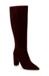 L'agence Christiane Boot In Chocolate Suede