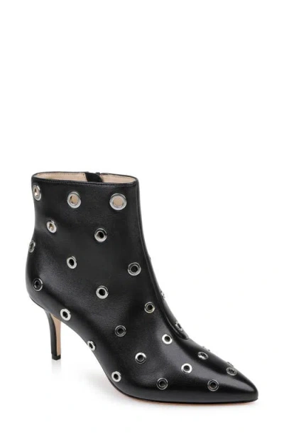 L'agence Women's Clarette Ii Embellished Boots In Black Leather Silver Grommets