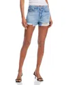 L Agence L'agence Clark High Rise Destructed Denim Shorts