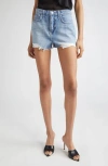 L Agence L'agence Clark High Waist Denim Cutoff Shorts