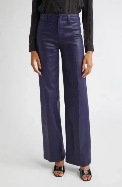 L Agence L'agence Clayton High Waist Wide Leg Pants In Blue
