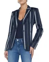 L Agence Clementine Stripe Blazer In Blue In Blue