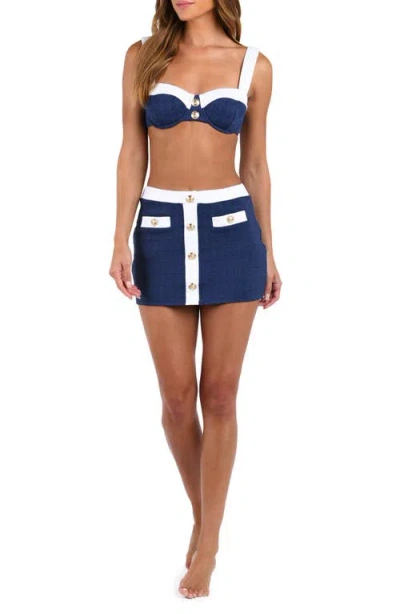 L'AGENCE L'AGENCE COCO COLORBLOCK HIGH WAIST COVER-UP SKIRT