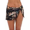 L Agence L'agence Coco Jungle Cover-up Miniskirt In Black