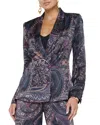 L Agence L'agence Colin Double Breasted Blazer In Blue