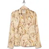 L Agence L'agence Colin Paisley Double Breasted Blazer In Ivory Multi Boute Paisley