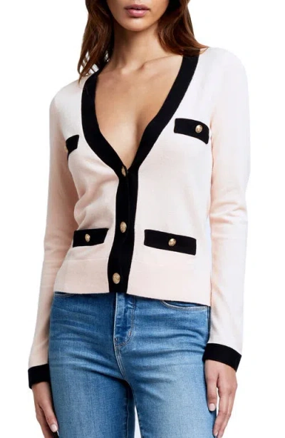 L Agence L'agence Cyprus Cardigan In Pink
