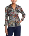 L Agence L'agence Dani Silk Blouse In Gray