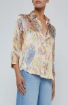 L Agence L'agence Dani Silk Button-up Shirt