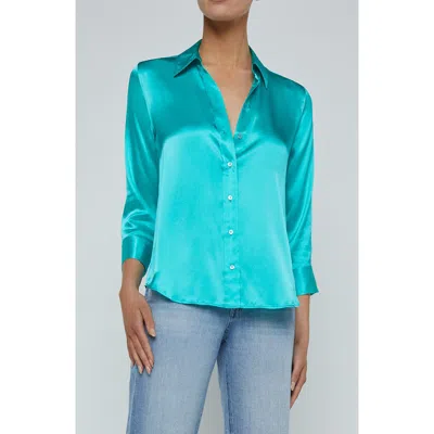 L AGENCE L'AGENCE DANI SILK CHARMEUSE BLOUSE