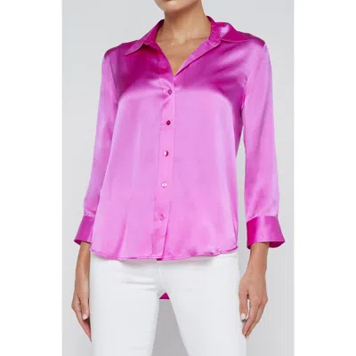 L AGENCE L'AGENCE DANI SILK CHARMEUSE BLOUSE