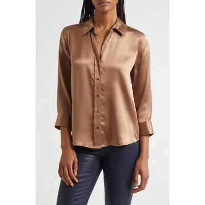 L AGENCE L'AGENCE DANI SILK CHARMEUSE BLOUSE