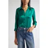 L'agence Dani Silk Blouse In Multi