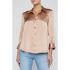 L'agence Women's Dani Three-quarter Sleeve Silk Blouse In Pecan