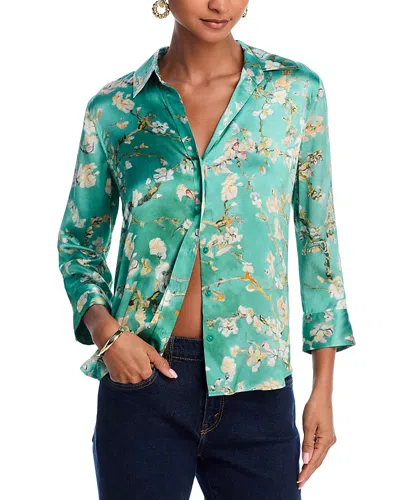 L AGENCE L'AGENCE DANI SILK CHARMEUSE BLOUSE