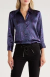 L Agence Dani Silk Blouse