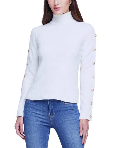 L Agence L'agence Delaney Turtleneck Wool-blend Sweater