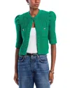 L Agence L'agence Delilah Crop Textured Cardigan